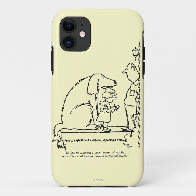 Capa Para iPhone 11 Biscoitos pedindo (Verso)