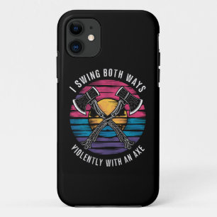 Capa Para iPhone 11 Bissexual Eu Balanço Dos Dois Lados Machado Farto