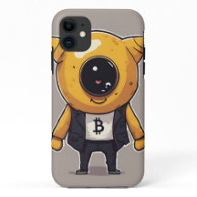 Bitmoney Character iPhone 11 Case - Whimsical and 