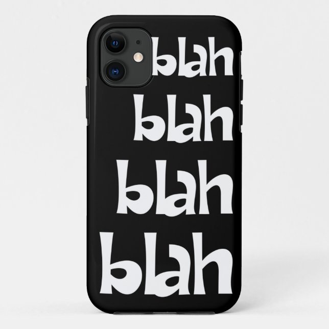 Capa Para iPhone 11 Blá preto e branco - caso blá do iPhone 5s (Verso)