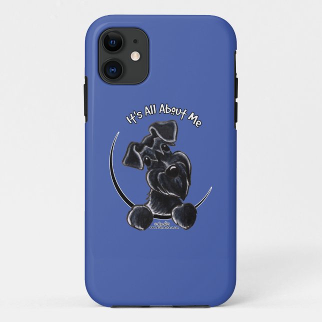 Capa Para iPhone 11 Black Schnauzer É Tudo Sobre Mim (Verso)