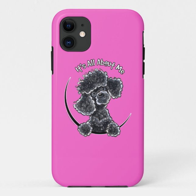Capa Para iPhone 11 Black Toy Poodle IAAM (Verso)