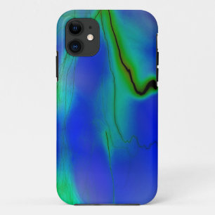 Capa Para iPhone 11 blauer und grüner Blitz iphone Kasten