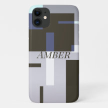 Bloco Geométrico Personalizado Cor Marrom Cinza