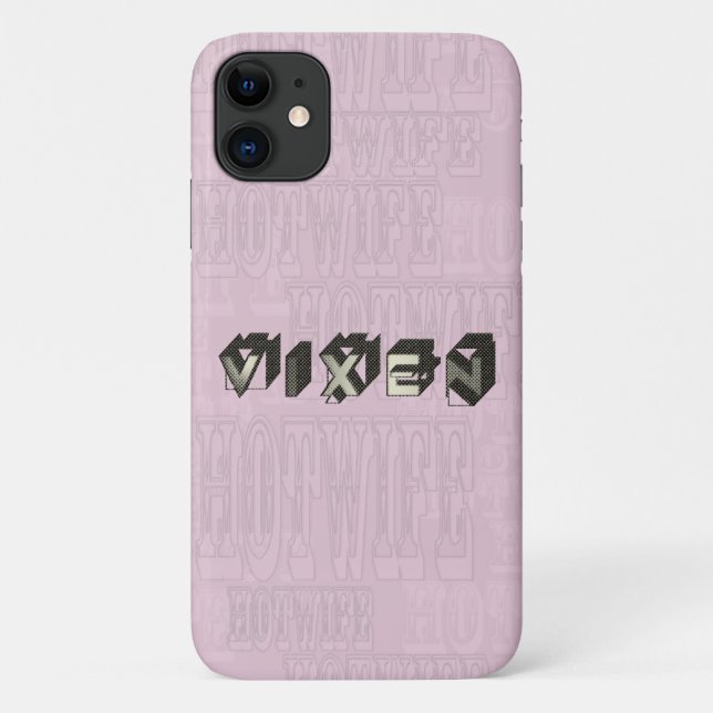 Capa Para iPhone 11 Blocos de Vixen do estilo retrô (Verso)