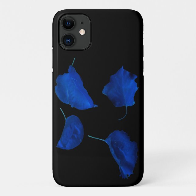 Capa Para iPhone 11 Blue Apricot Tree deixa iPhone 11 Case (Verso)