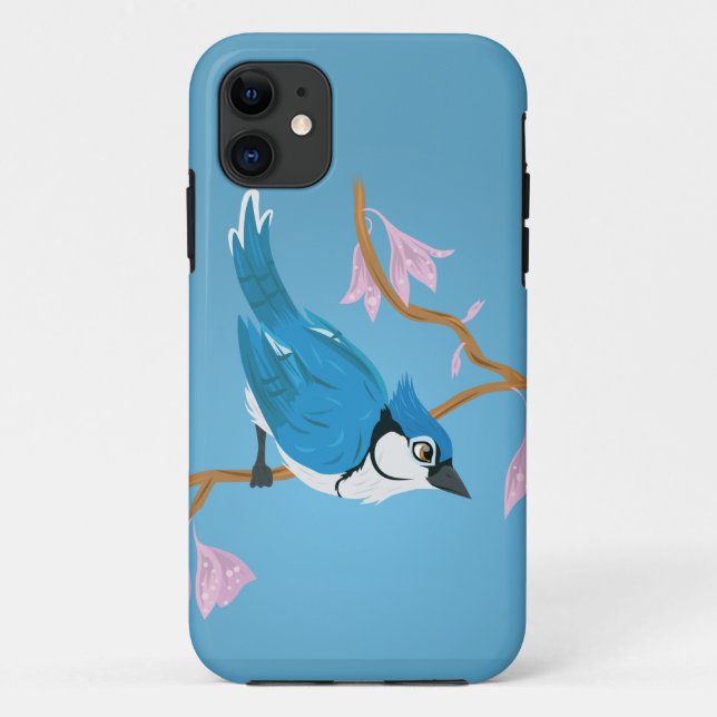 Capa Para iPhone 11 Blue Jay (Verso)