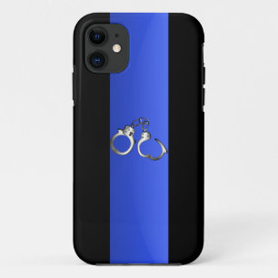 Capa Para iPhone 11 Blue Line & algemas finos