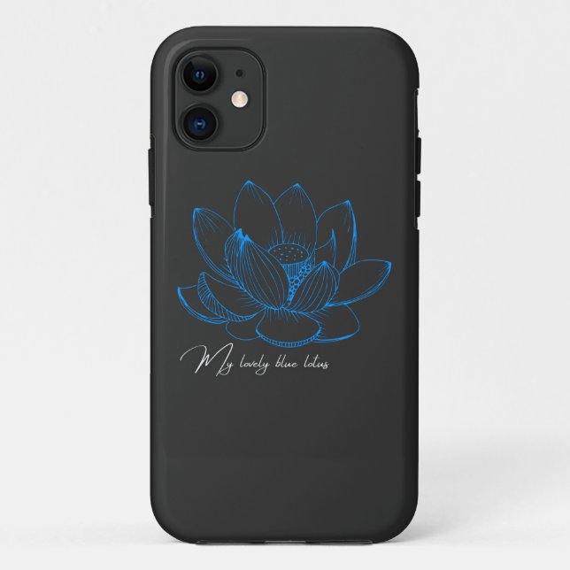Capa Para iPhone 11 Blue Louts iPhone / iPad case (Verso)