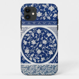 Capa Para iPhone 11 Blue Willow Ming Dynastia China Botânica