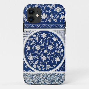 Capa Para iPhone 11 Blue Willow Ming Dynastia China Botânica