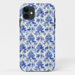 Capa Para iPhone 11 Bluebonnet Texas Wildflower - Blue Floral