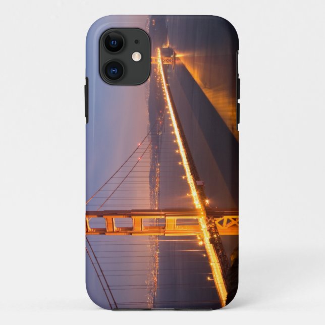 Capa Para iPhone 11 Boa noite na ponte Ouro Gate (Verso)