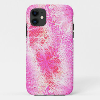 Capa Para iPhone 11 Boa pena rosa