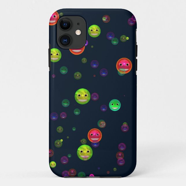 Capa Para iPhone 11 Boas Faces Felizes Divertidas iPhone 5 Case (Verso)