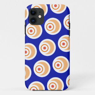 Capa Para iPhone 11 Bobinas 3D, Abstrato Laranja Real, Brilhante