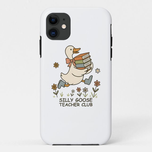 Capa Para iPhone 11 Bobo Goose Teacher Club Engraçado De Volta À Escol (Verso)