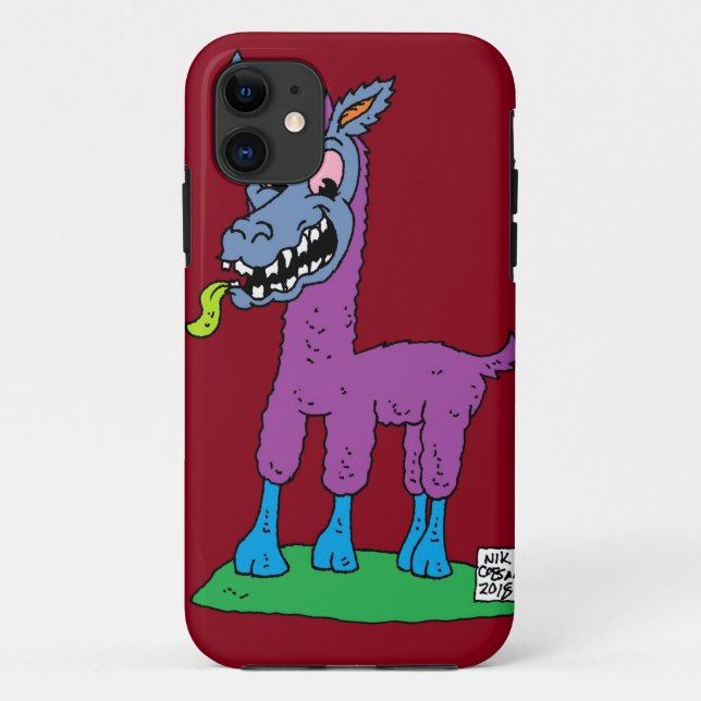 Capa Para iPhone 11 Bobo Lama Monster (Verso)