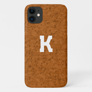Capa Para iPhone 11 Boho Rustic Textura Madeira marrom personalizado