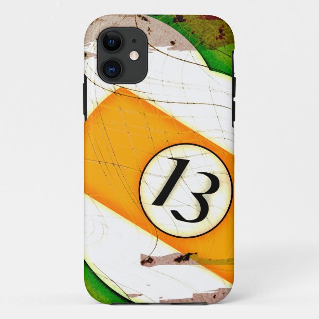 CAPA PARA iPhone 11 BOLA DE BILHAR NÚMERO 13 (Verso)