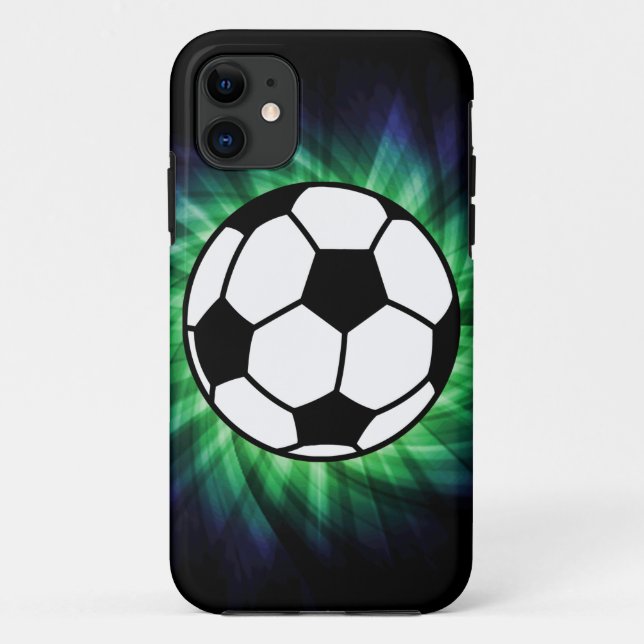 Capa Para iPhone 11 Bola de futebol (Verso)