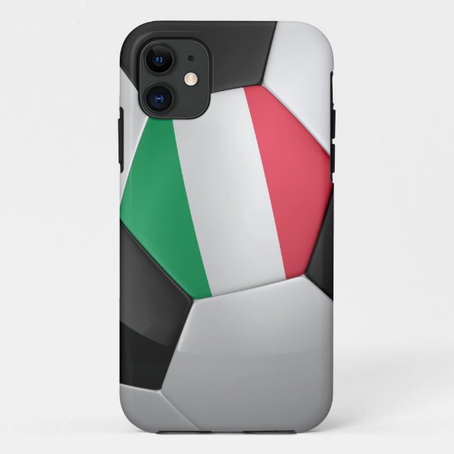 Capa Para iPhone 11 Bola de futebol de Italia (Verso)