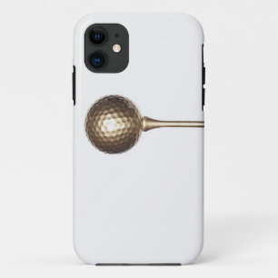 Capa Para iPhone 11 Bola de golfe Dourado e T