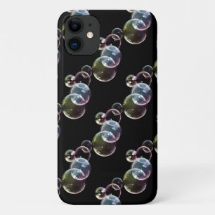 Capa Para iPhone 11 bolhas coloridas a preto