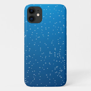 Capa Para iPhone 11 Bolhas Pequenas Em Água Azul Brilhante