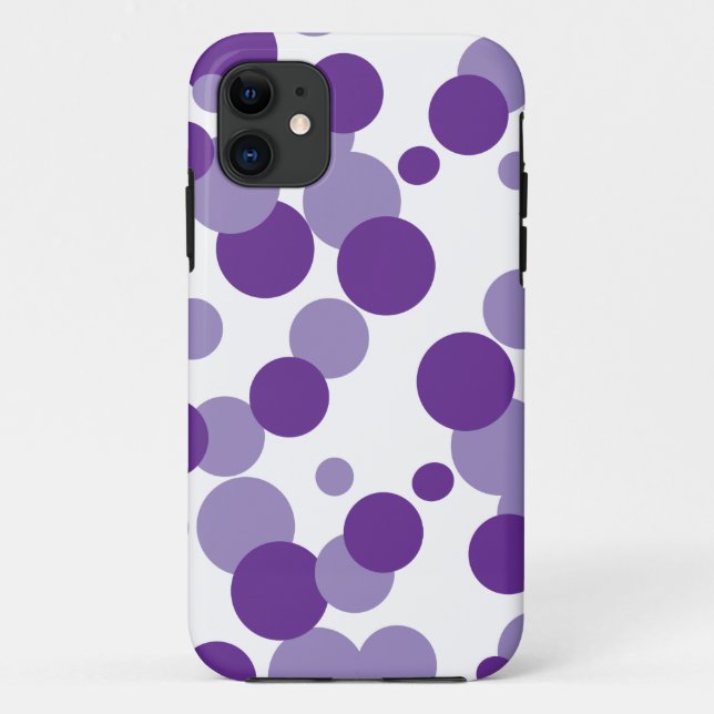 Capa Para iPhone 11 Bolhas Roxas Confetti iPhone 5s Case (Verso)