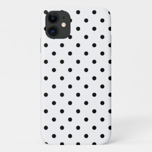 Capa Para iPhone 11 Bolinhas brancas e pretas