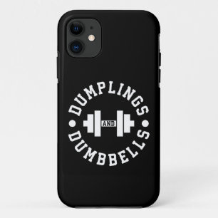 Capa Para iPhone 11 Bolinhas de massa e Dumbbells - aumentando -