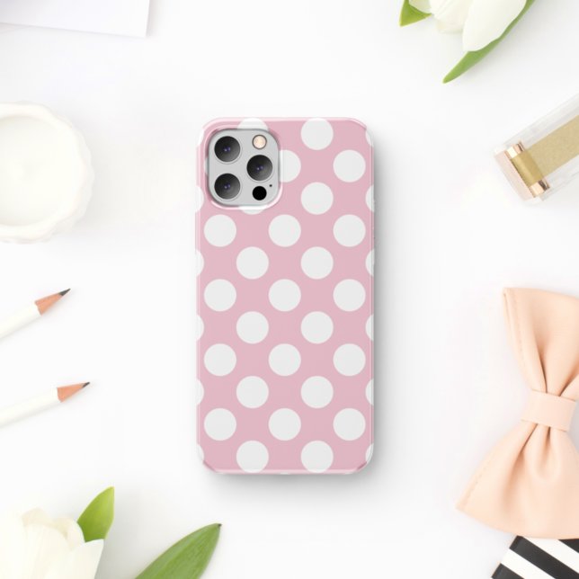 Capa Para iPhone 11 Bolinhas rosa, padrão de Bolinhas, pontos, pontos (Criador carregado)