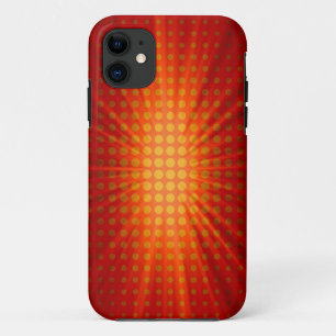 Capa Para iPhone 11 Bolinhas vermelhas com luz nas estrelas