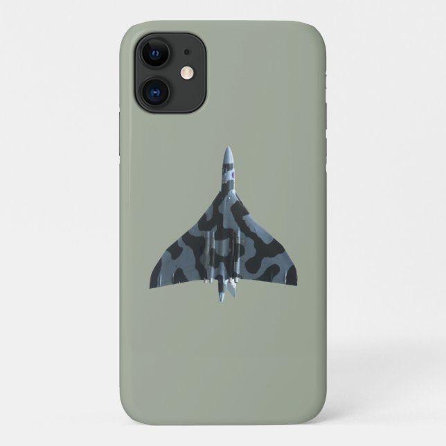Capa Para iPhone 11 Bombardeiro vulcano em voo (Verso)