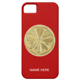 Capa Para iPhone 11 Bombeiro 4 Medalhão Dourado de Bugle