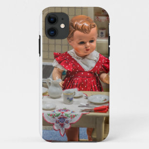 Capa Para iPhone 11 boneca de cozinha vintage iphone 6 caixa