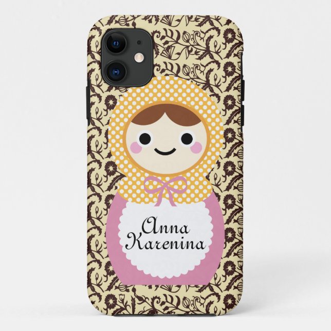 Capa Para iPhone 11 Boneca de Matryoshka (Verso)
