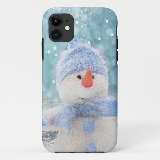 Capa Para iPhone 11 Boneco de Neve (Verso)