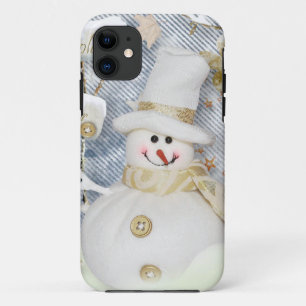 Capa Para iPhone 11 Boneco de neve frio do inverno