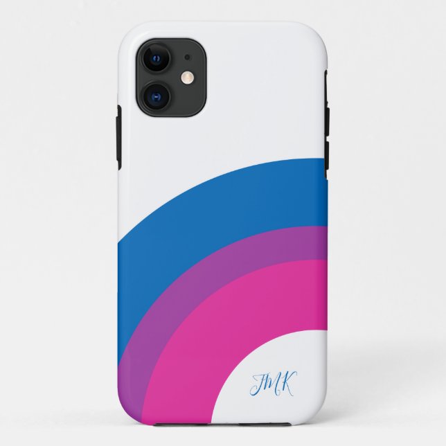 Capa Para iPhone 11 Bonita bandeira do Orgulho Bissexual - Cuta Person (Verso)
