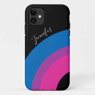 Capa Para iPhone 11 Bonita bandeira do Orgulho Bissexual - Personaliza