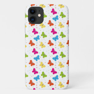 Capa Para iPhone 11 Bonita borboleta Design Colorida Brincadeira