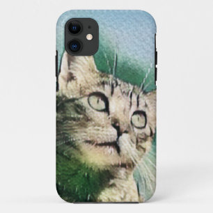 Capa Para iPhone 11 Bonita design de Gato