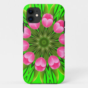 Capa Para iPhone 11 Bonita Flor Mandala Design