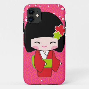 Capa Para iPhone 11 bonitinho iPhone 11 com bonecas kawaii