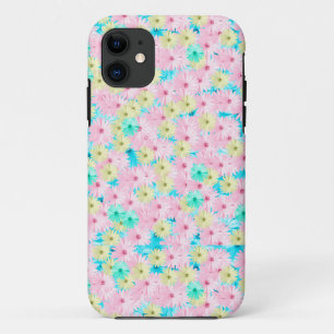 Capa Para iPhone 11 Bonito Azul, Visitas Florais