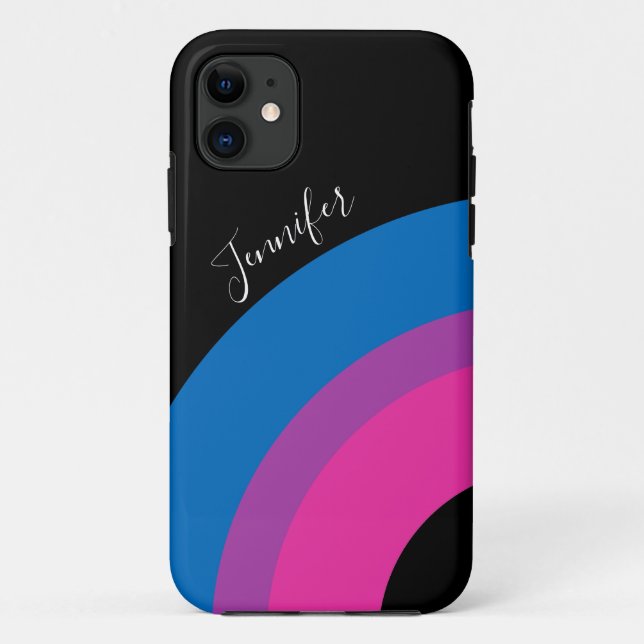 Capa Para iPhone 11 Bonito costume de sinalizador de orgulho bissexual (Verso)