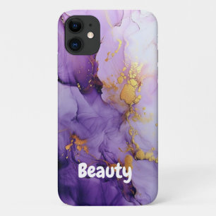 Capa Para iPhone 11 Bonito Faux Iridescente com Nome Case-Mate