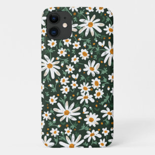 Capa Para iPhone 11 Bonito padrão floral margaridas, flores silvestre
